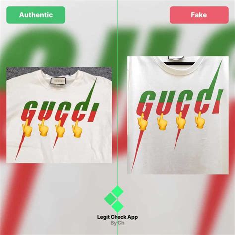 gucci blade t shirt real vs fake|gucci shirt checker.